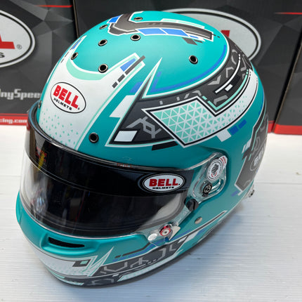 BELL MOTOR SPORT RS7 PRO Anthracite/Aquamarine STAMINA (HANS) FIA8859-2024/SA2025