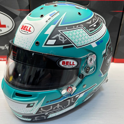 BELL MOTOR SPORT RS7 PRO Anthracite/Aquamarine STAMINA (HANS) FIA8859-2024/SA2025