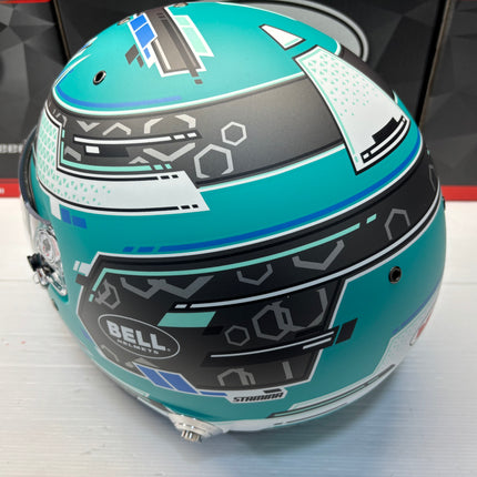 BELL MOTOR SPORT RS7 PRO Anthracite/Aquamarine STAMINA (HANS) FIA8859-2024/SA2025