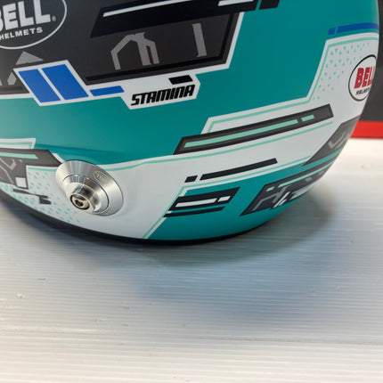 BELL MOTOR SPORT RS7 PRO Anthracite/Aquamarine STAMINA (HANS) FIA8859-2024/SA2025