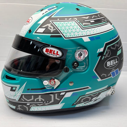 BELL MOTOR SPORT RS7 PRO Anthracite/Aquamarine STAMINA (HANS) FIA8859-2024/SA2025