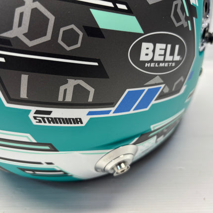 BELL MOTOR SPORT RS7 PRO Anthracite/Aquamarine STAMINA (HANS) FIA8859-2024/SA2025