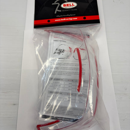 Bell Rear Spoiler For Bell HP7 / RS7 / HP5 / GT5 / KC7 Race Helmets In Clear