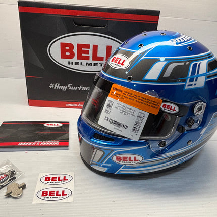 BELL MOTOR SPORT HELMET KC7 2025 - CMR Champion Blue Red Orange Yellow