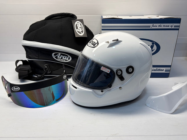Arai CK-6 Helmet With Extra Visor, Arai Bag & Rear Spoiler