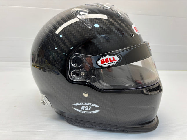 BELL MOTOR SPORT RS7 CARBON DUCKBILL(HANS) FIA8859/SA2020 RACE CAR HELMET