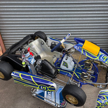 TONY KART 950 LN LANDO ROTAX EVO KART COMPLETE USED CHASSIS + NEW ENGINE