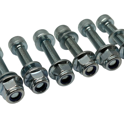 Complete Kart Sprocket Carrier M6 Nut & Bolt Set 20-50mm