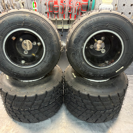 USED JET WHEELS FITTED WITH NEW MOJO W2 TYRES