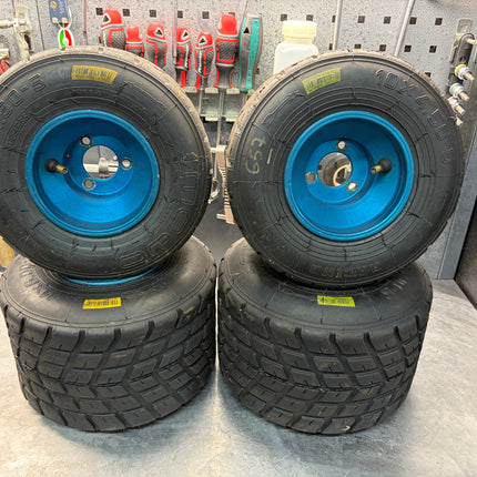 USED JET WHEELS FITTED WITH MOJO W2 TYRES