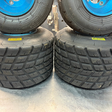 USED JET WHEELS FITTED WITH MOJO W2 TYRES