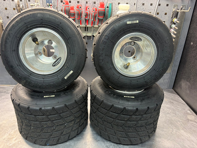 USED JET WHEELS FITTED WITH MOJO W2 TYRES