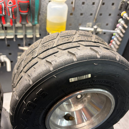 USED JET WHEELS FITTED WITH MOJO W2 TYRES
