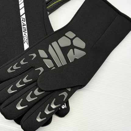 OMP Rain K Wet Weather Anti Slip Neoprene Kart / Gloves - Black my2026