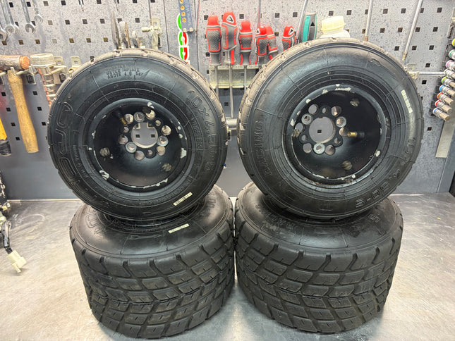 USED WHEELS FITTED WITH MOJO W2 TYRES