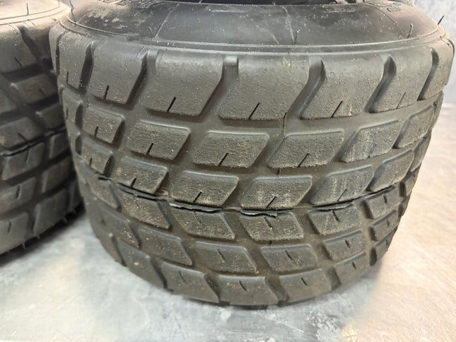 USED KART WHEELS FITTED WITH MOJO W2 TYRES
