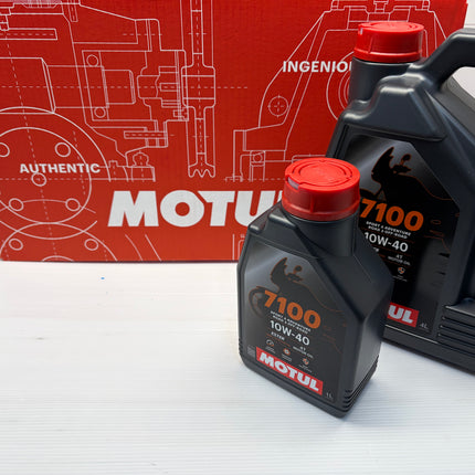 Motul 7100 4T 10W-40 Motorcycle Engine Oil Fully Synthetic 10W40 4L + 1L 5 Litre