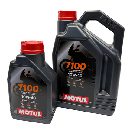 Motul 7100 4T 10W-40 Motorcycle Engine Oil Fully Synthetic 10W40 4L + 1L 5 Litre