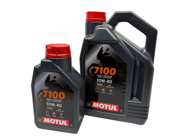 Motul 7100 4T 10W-40 Motorcycle Engine Oil Fully Synthetic 10W40 4L + 1L 5 Litre
