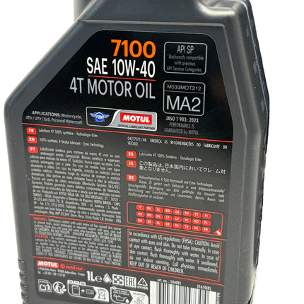 Motul 7100 4T 10W-40 Motorcycle Engine Oil Fully Synthetic 10W40 4L + 1L 5 Litre