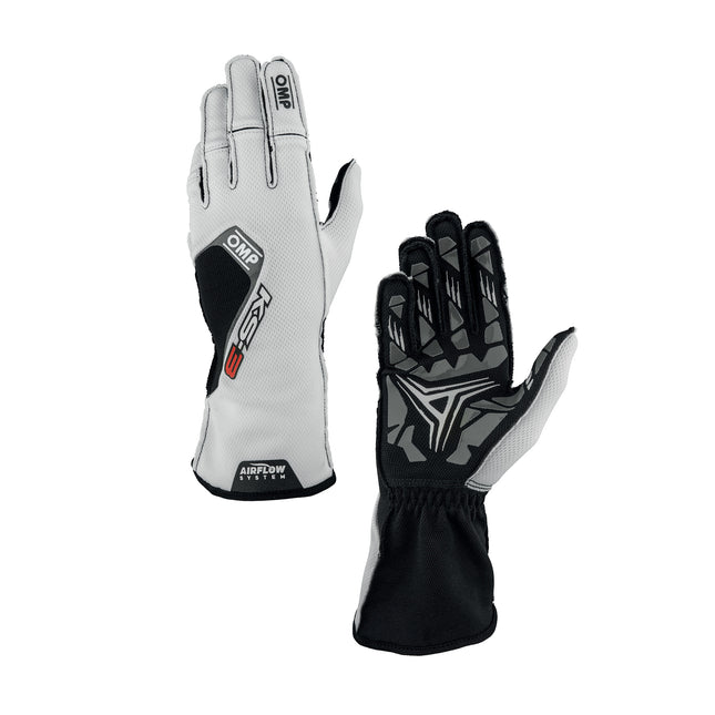 OMP KS-3 KART GLOVES BLACK / WHITE MY2026
