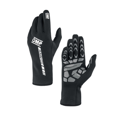 OMP Rain K Wet Weather Anti Slip Neoprene Kart / Gloves - Black my2026