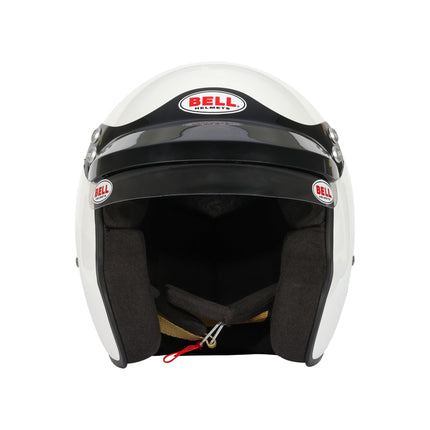 BELL MOTOR SPORT MAG-1 (HANS) FIA8859-2024 CAR RACING HELMET WHITE