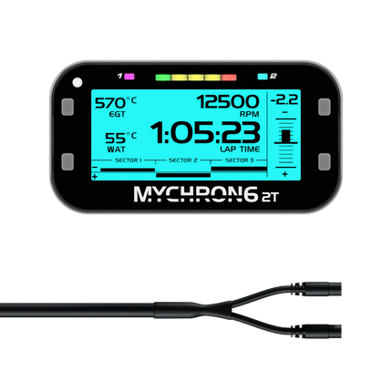 Mychron 6 2T GPS Lap-timer + M10 Temp Pick Up / Rotax