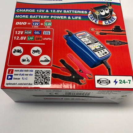 ROTAX BATTERY CHARGER - Optimate 1 DUO 12v STD AGM GEL