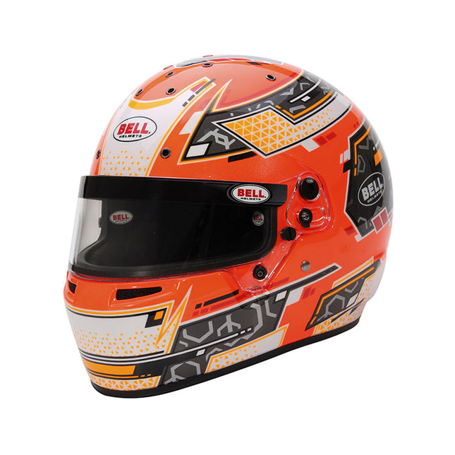 BELL MOTOR SPORT RS7-K  K2020 FIA 8878-2024 ORANGE KART RACING HELMET