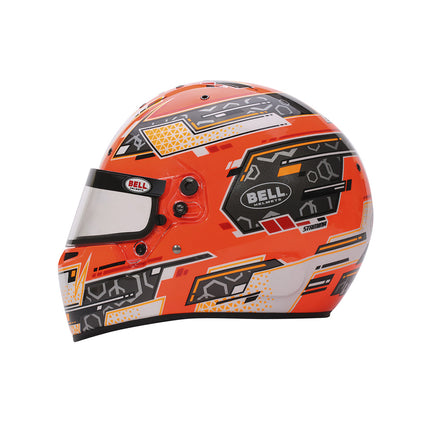 BELL MOTOR SPORT RS7-K  K2020 FIA 8878-2024 ORANGE KART RACING HELMET