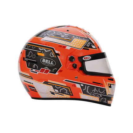 BELL MOTOR SPORT RS7-K  K2020 FIA 8878-2024 ORANGE KART RACING HELMET