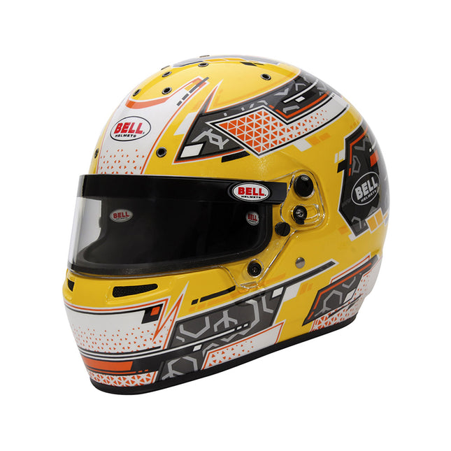 BELL MOTOR SPORT RS7-K  K2020 FIA 8878-2024 YELLOW KART RACING HELMET