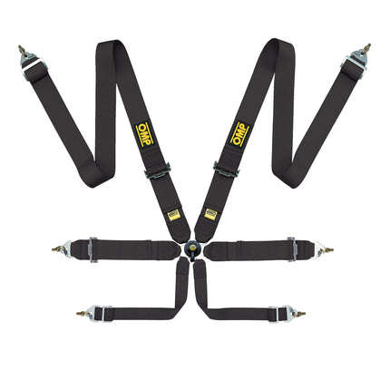 OMP First 3'' Saloon 6 Point Black RaceFIA 8853-2016 Approved Motorsport Harness