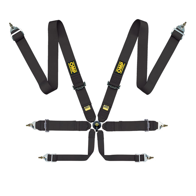 OMP First 3'' Saloon 6 Point Black RaceFIA 8853-2016 Approved Motorsport Harness