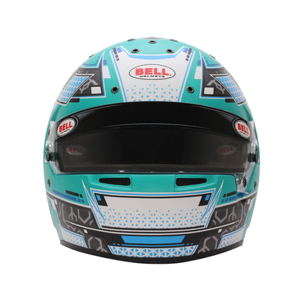 BELL MOTOR SPORT RS7 PRO Anthracite/Aquamarine STAMINA (HANS) FIA8859-2024/SA2025