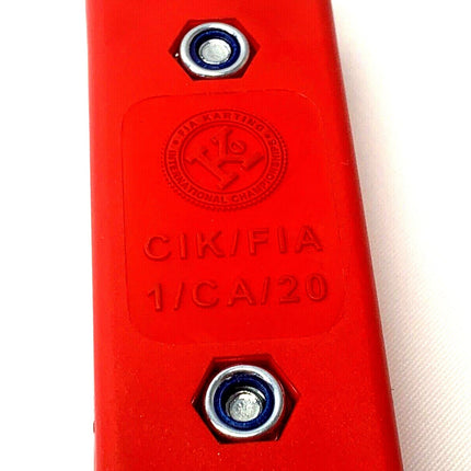 TONY KART NOSE CONE FRONT BUMPER BAR RED SUPPORT BRACKET