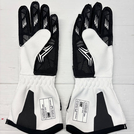 OMP KS-X Kart Gloves - FIA 8877-2022 Approved White