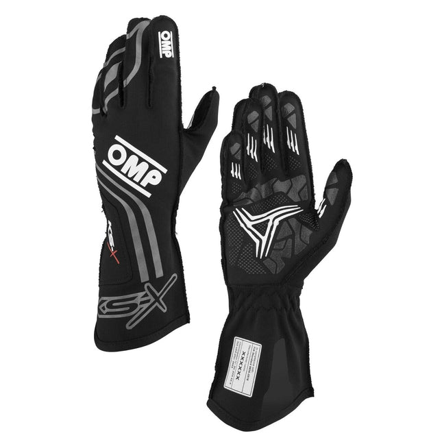 OMP KS-X Kart Gloves - FIA 8877-2022 Approved Black