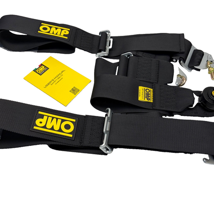 OMP First 3'' Saloon 4 Point Black RaceFIA 8853-2016 Approved Motorsport Harness