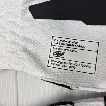 OMP KS-X Kart Gloves - FIA 8877-2022 Approved White