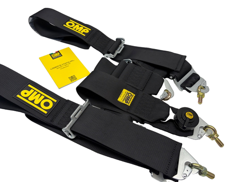 OMP First 3'' Saloon 4 Point Black RaceFIA 8853-2016 Approved Motorsport Harness