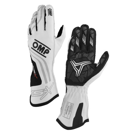 OMP KS-X Kart Gloves - FIA 8877-2022 Approved White