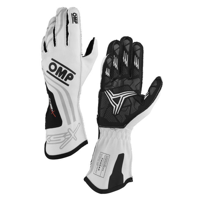 OMP KS-X Kart Gloves - FIA 8877-2022 Approved White