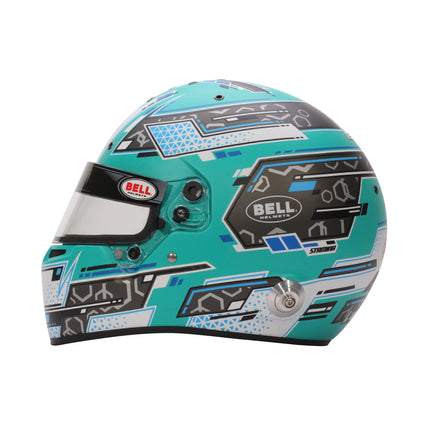 BELL MOTOR SPORT RS7 PRO Anthracite/Aquamarine STAMINA (HANS) FIA8859-2024/SA2025