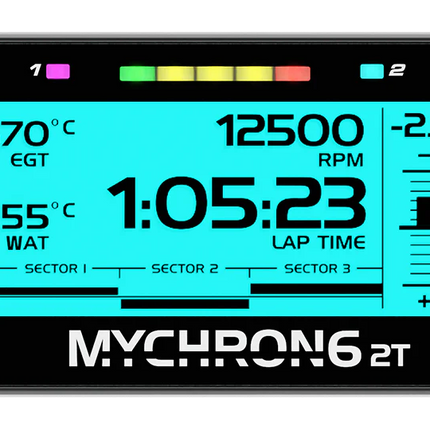 Mychron 6 2T GPS Lap-timer + M10 Temp Pick Up / Rotax