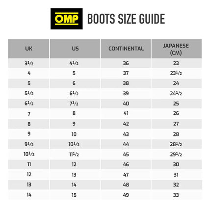 OMP KS-XR KARTING BOOTS FIA DRIVER SHOES