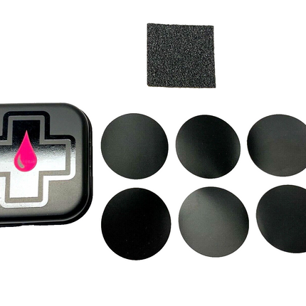 Muc Off Glueless Patch Repair Kit Black Set of 6 Patches Stick On