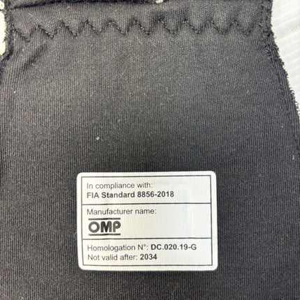 OMP FIRST  GLOVES FIA BLACK - FIREPROOF RACE CAR MOTORSPORT FIA 8856-2018