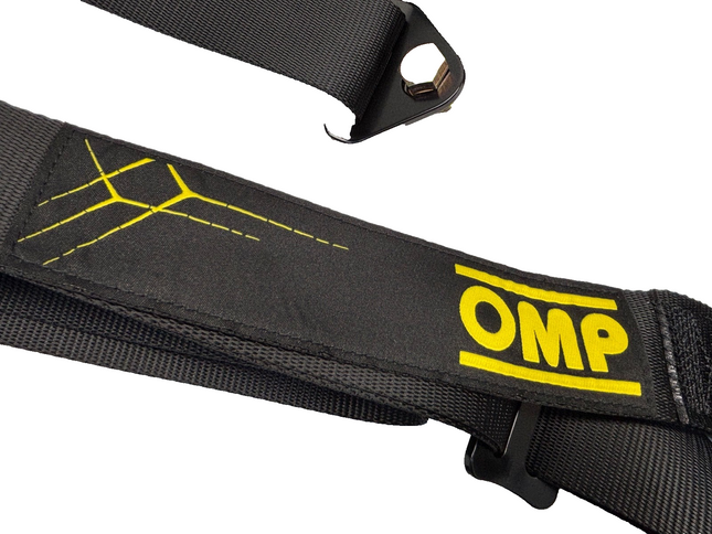 OMP Racing Road 4 Harness, Black - 4 Point